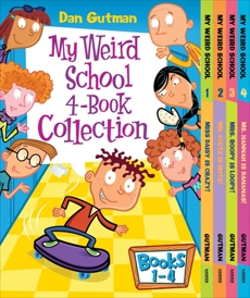 My Weird School 4-Book Collection with Bonus Material: My Weird School #1: Miss Daisy Is Crazy!; My Weird School #2: Mr. Klutz Is Nuts!; My Weird School #3: Mrs. Roopy Is Loopy! and My Weird School #4: Ms. Hannah Is Bananas!, Gutman, Dan