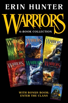 Warriors 6-Book Collection with Bonus Book: Enter the Clans: Books 1-6 Plus Enter the Clans, Hunter, Erin