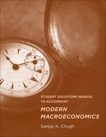 Student Solutions Manual to Accompany Modern Macroeconomics, Chugh, Sanjay K.